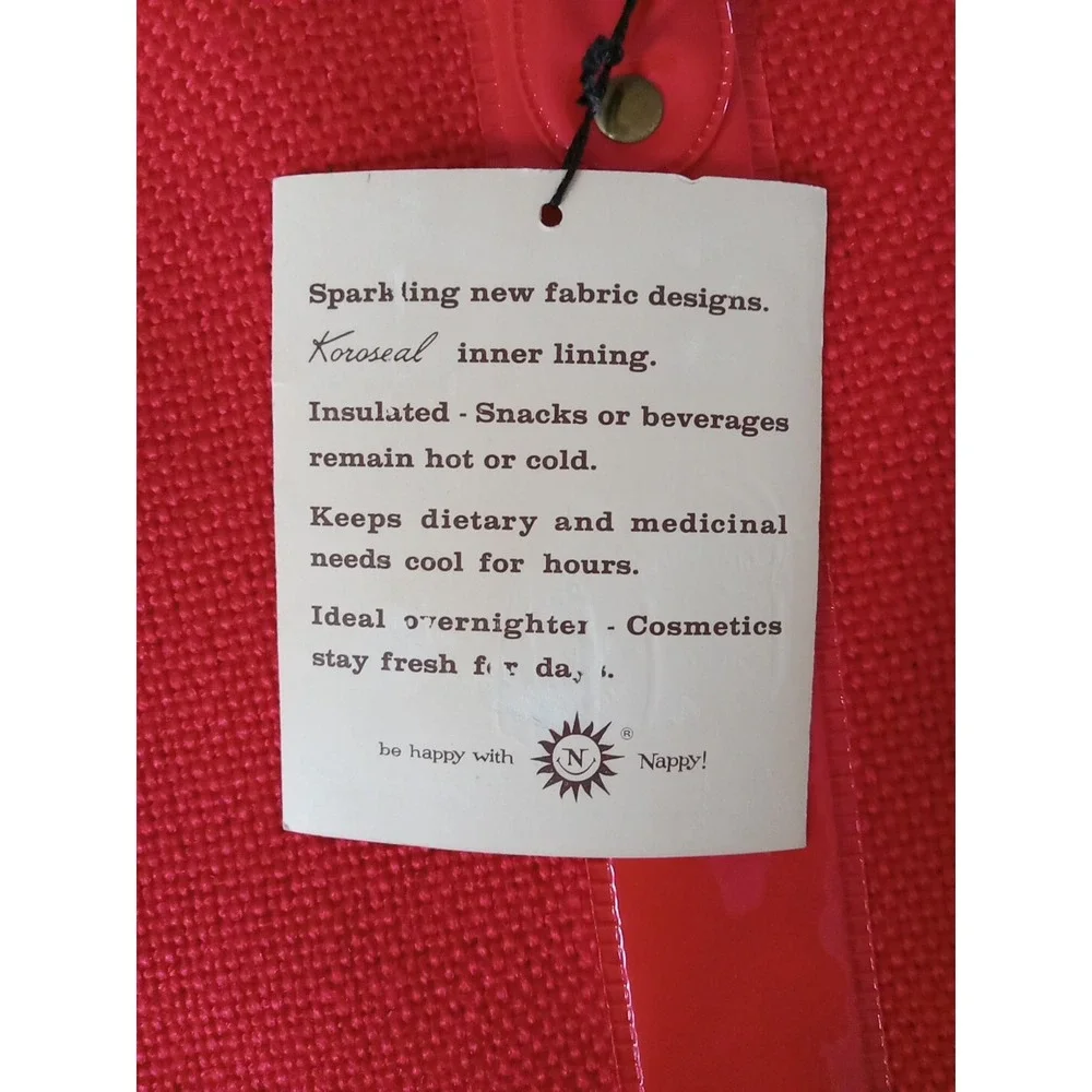 Vintage Nappy Town & Country Travel Companion Insulated Nappe-Smith Red 🇺🇸 USA